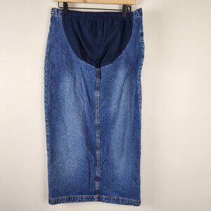 Motherhood Maternity midi - maxi denim skirt sz L